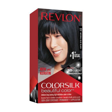 Revlon Colorsilk Beautiful Color – 12 Natural Blue Black – Ammonia-Free - ANNS BEAUTY SUPPLY